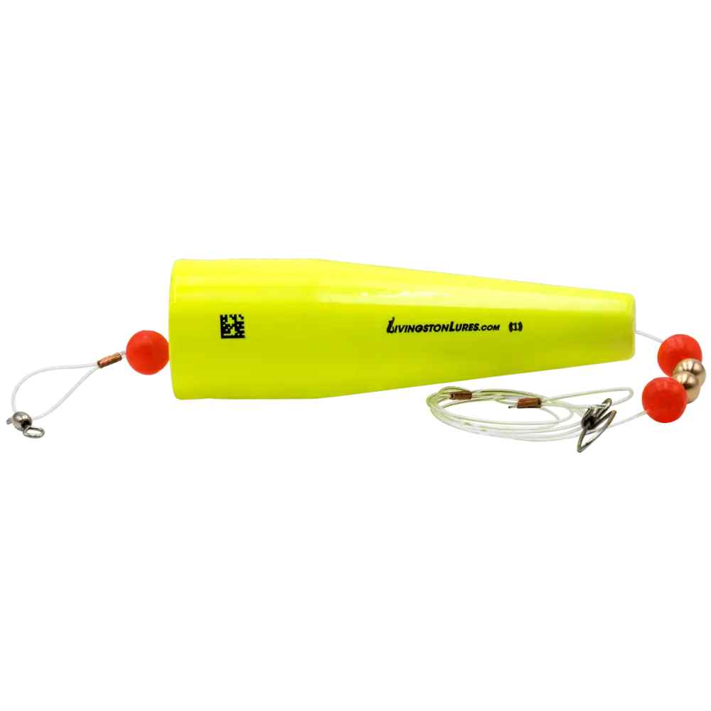 Grand Slam Popper 4’’ Topwater Fishing Float | Color: Bright Pink White Red Top Orange Charreuse Head Black Body