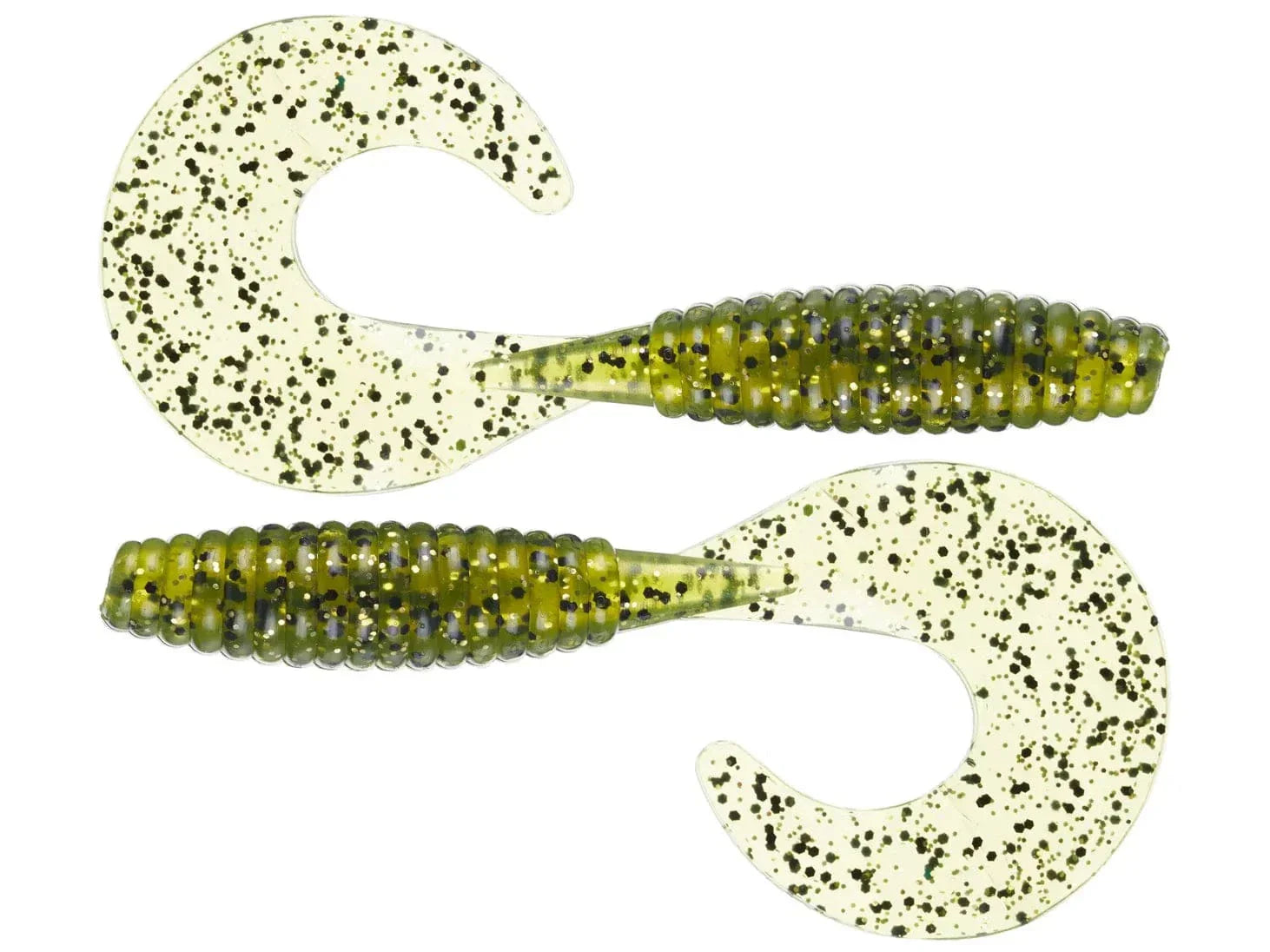 GrandeBass Fatso Pig Grub 4.5’’ Soft Plastic Trailer | Color: Ballistic Gill Shad Spawn Baby Bass Spicy Craw Green
