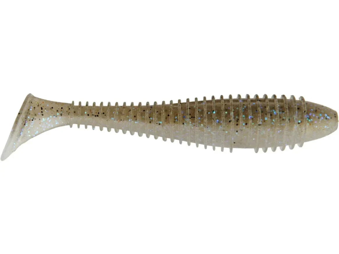 GrandeBass Kickback Shad 3.75’’ Soft Plastic Swimbait | Color: Sexy Black Electric Goby Pearl Pro Blue Sunfish Magic