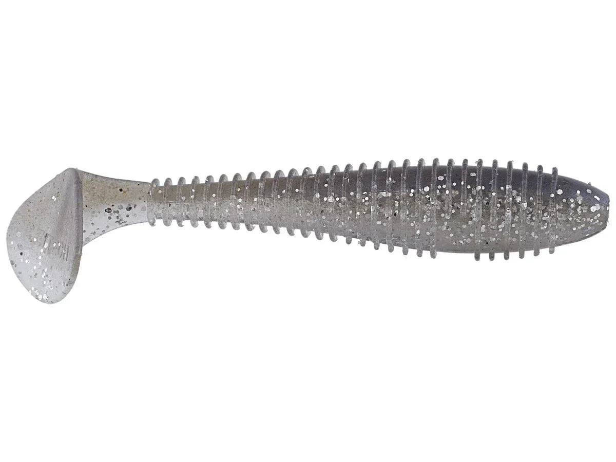 GrandeBass Kickback Shad 3.75’’ Soft Plastic Swimbait | Color: Sexy Black Electric Goby Pearl Pro Blue Sunfish Magic