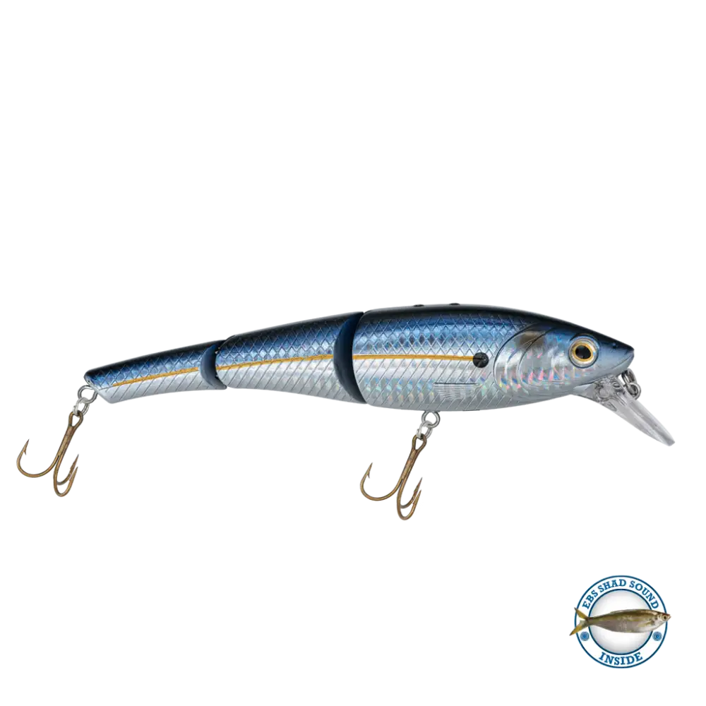 Head Hunter 6’’ Double-Jointed Swimbait – EBS Sound Technology | Color & Sound: Red Rover / Perch Fire / Green