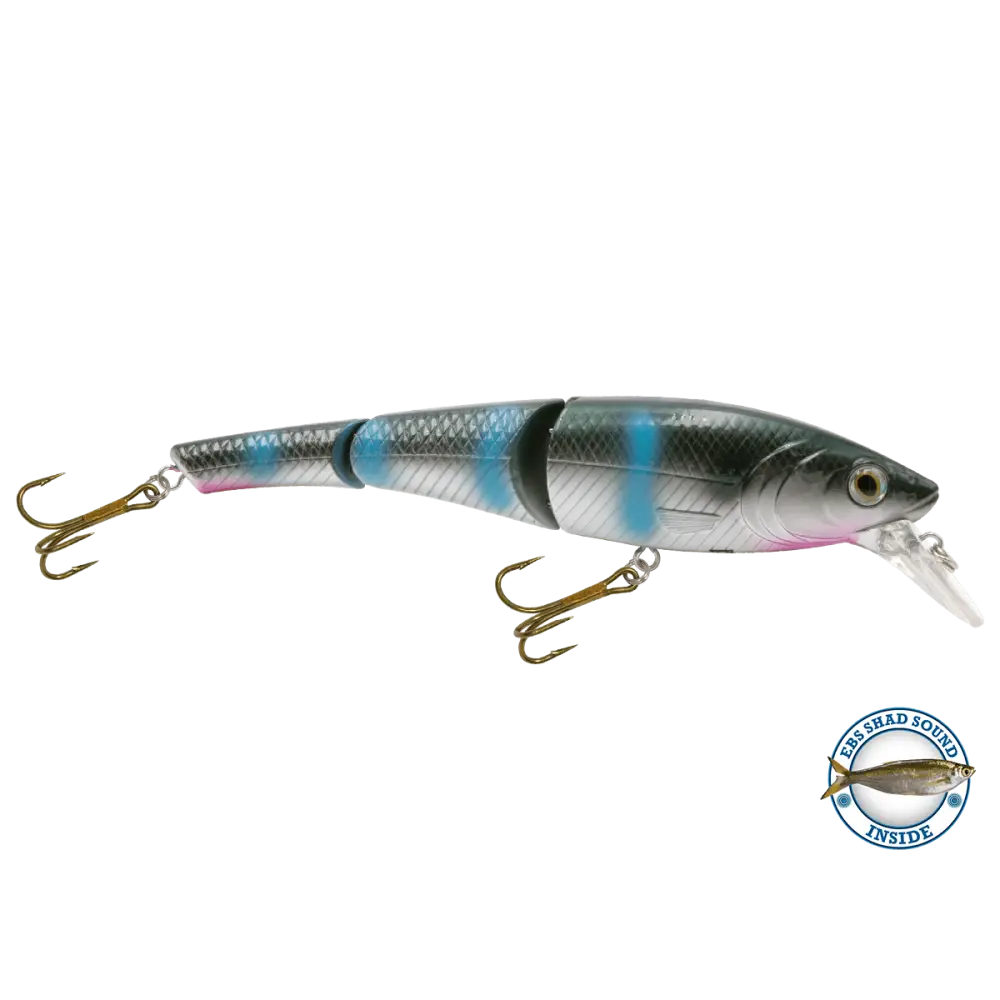 Head Hunter 6’’ Double-Jointed Swimbait – EBS Sound Technology | Color & Sound: Red Rover / Perch Fire / Green