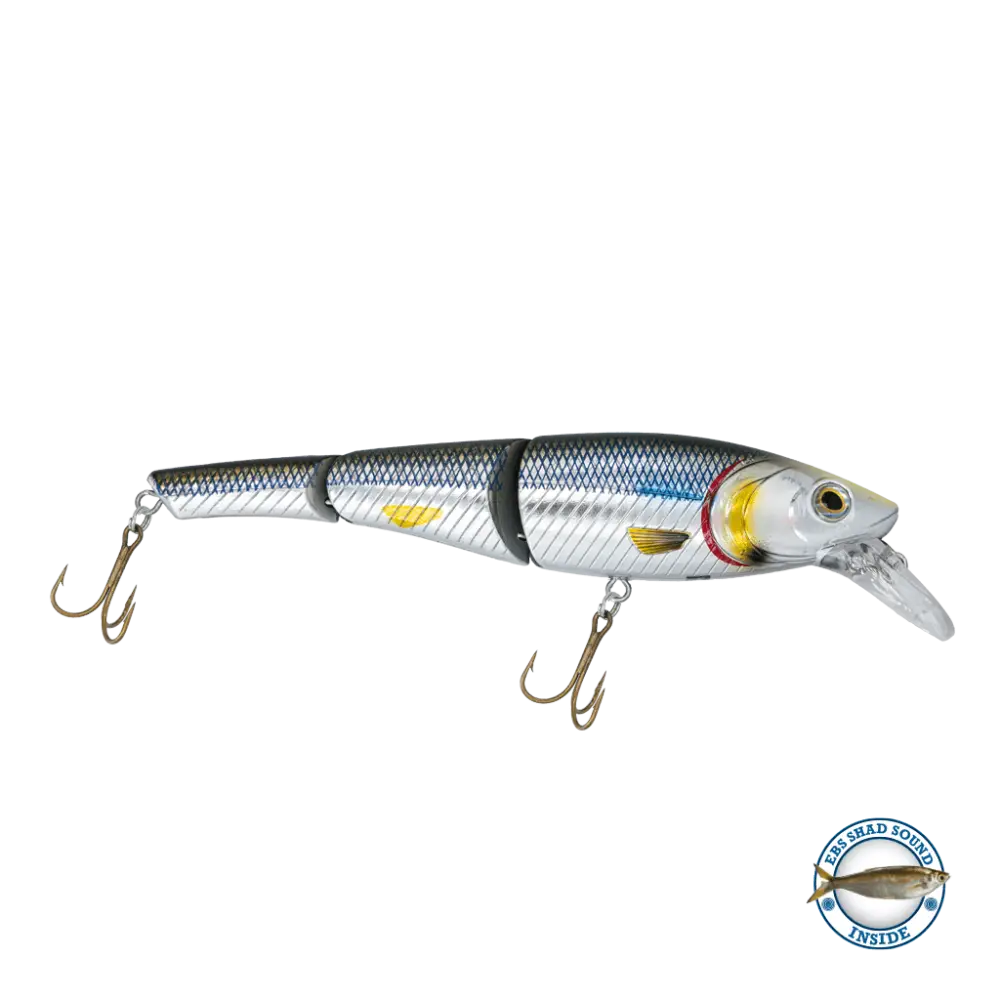 Head Hunter 6’’ Double-Jointed Swimbait – EBS Sound Technology | Color & Sound: Red Rover / Perch Fire / Green