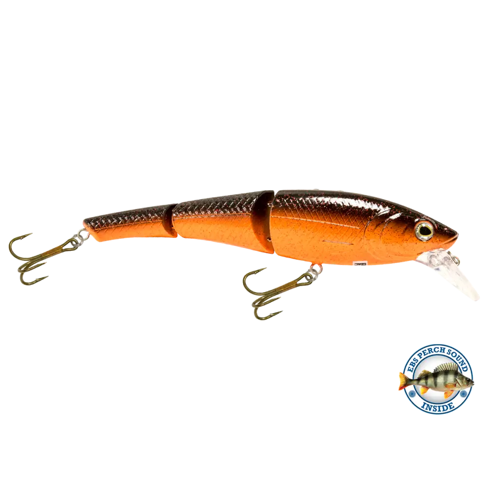 Head Hunter 6’’ Double-Jointed Swimbait – EBS Sound Technology | Color & Sound: Red Rover / Perch Fire / Green