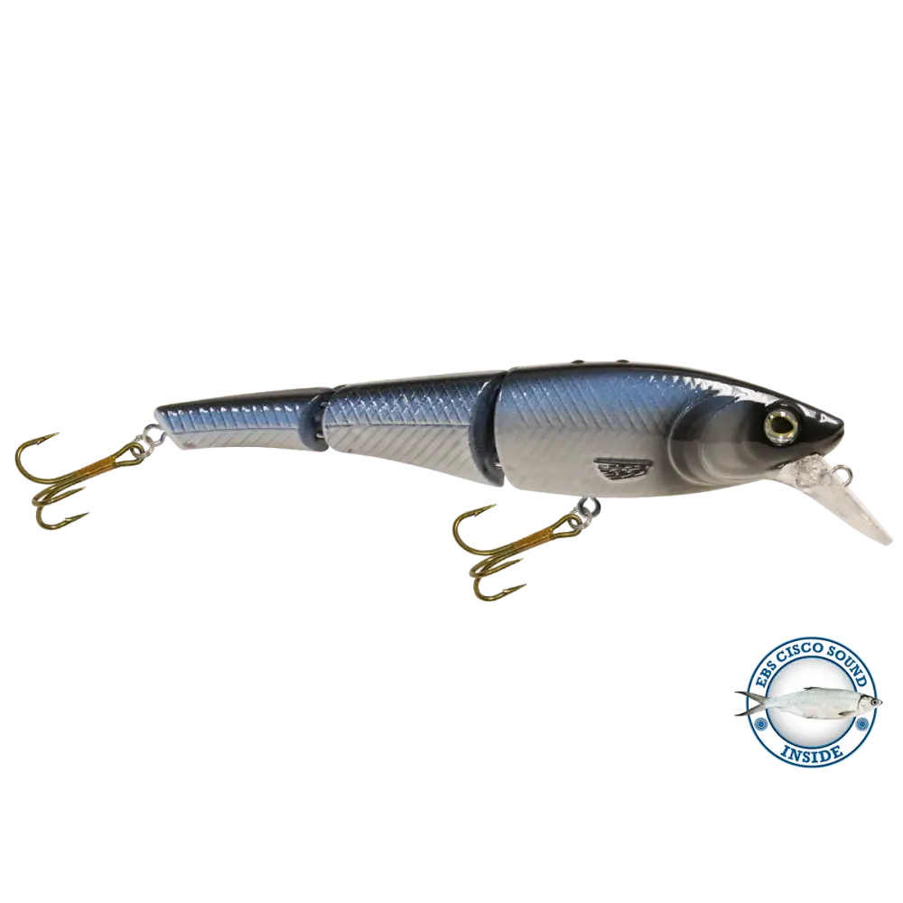 Head Hunter 6’’ Double-Jointed Swimbait – EBS Sound Technology | Color & Sound: Red Rover / Perch Fire / Green