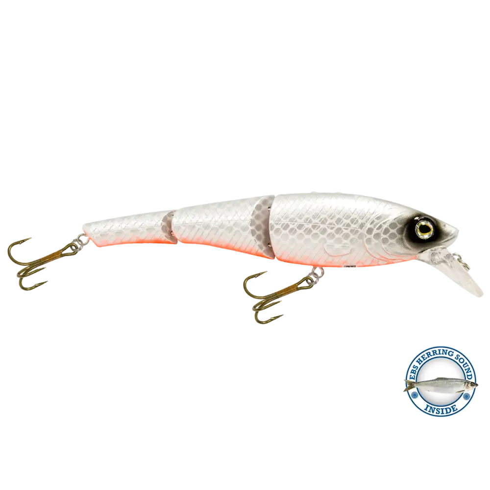 Head Hunter 6’’ Double-Jointed Swimbait – EBS Sound Technology | Color & Sound: Red Rover / Perch Fire / Green