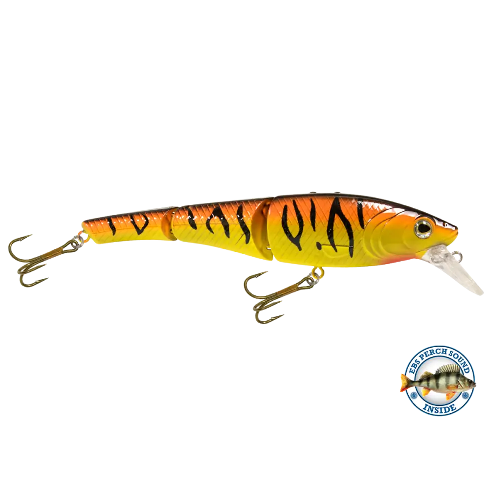 Head Hunter 6’’ Double-Jointed Swimbait – EBS Sound Technology | Color & Sound: Red Rover / Perch Fire / Green