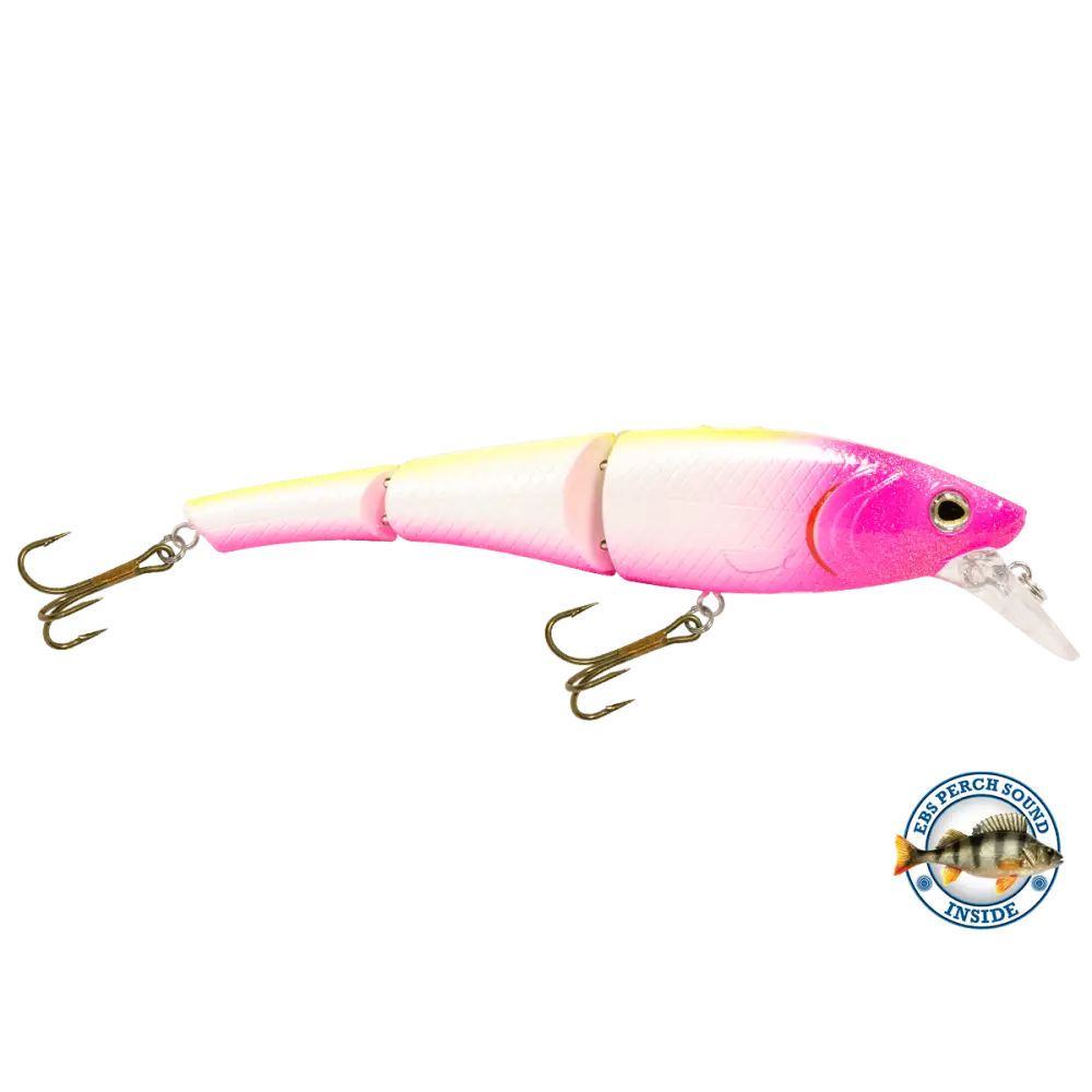 Head Hunter 6’’ Double-Jointed Swimbait – EBS Sound Technology | Color & Sound: Red Rover / Perch Fire / Green