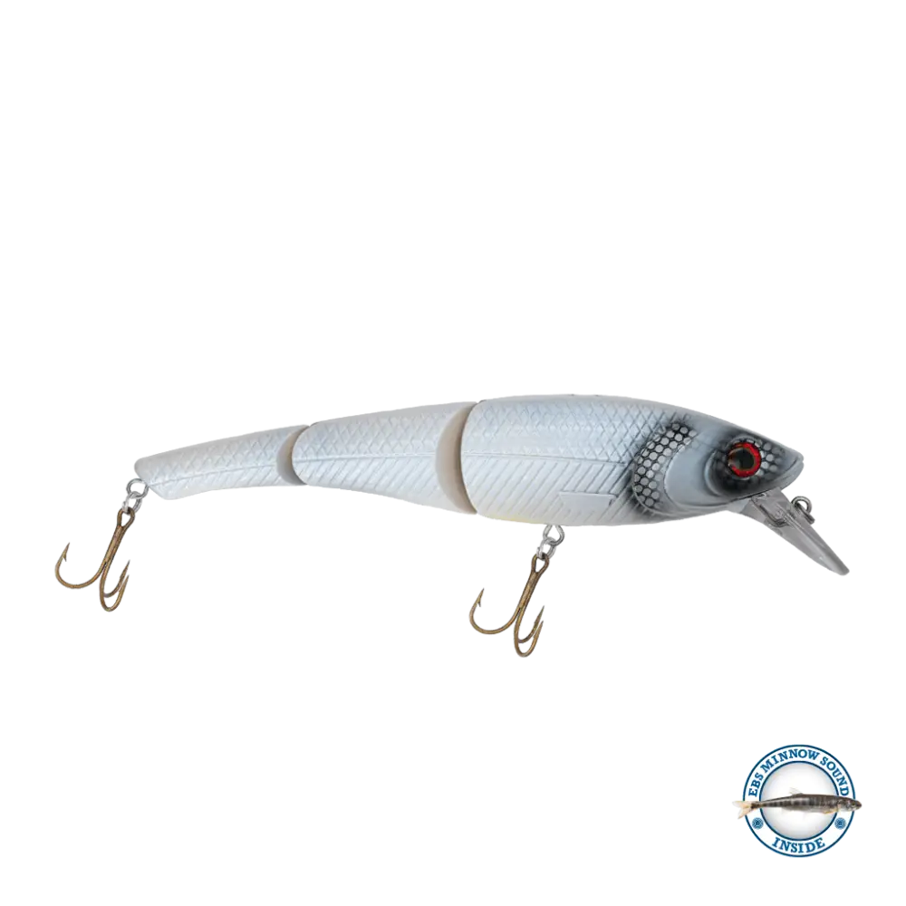 Head Hunter 8’’ Double-Jointed Swimbait for Musky & Pike – EBS Sound Technology | Color Sound: Green Perch / Fire / Red