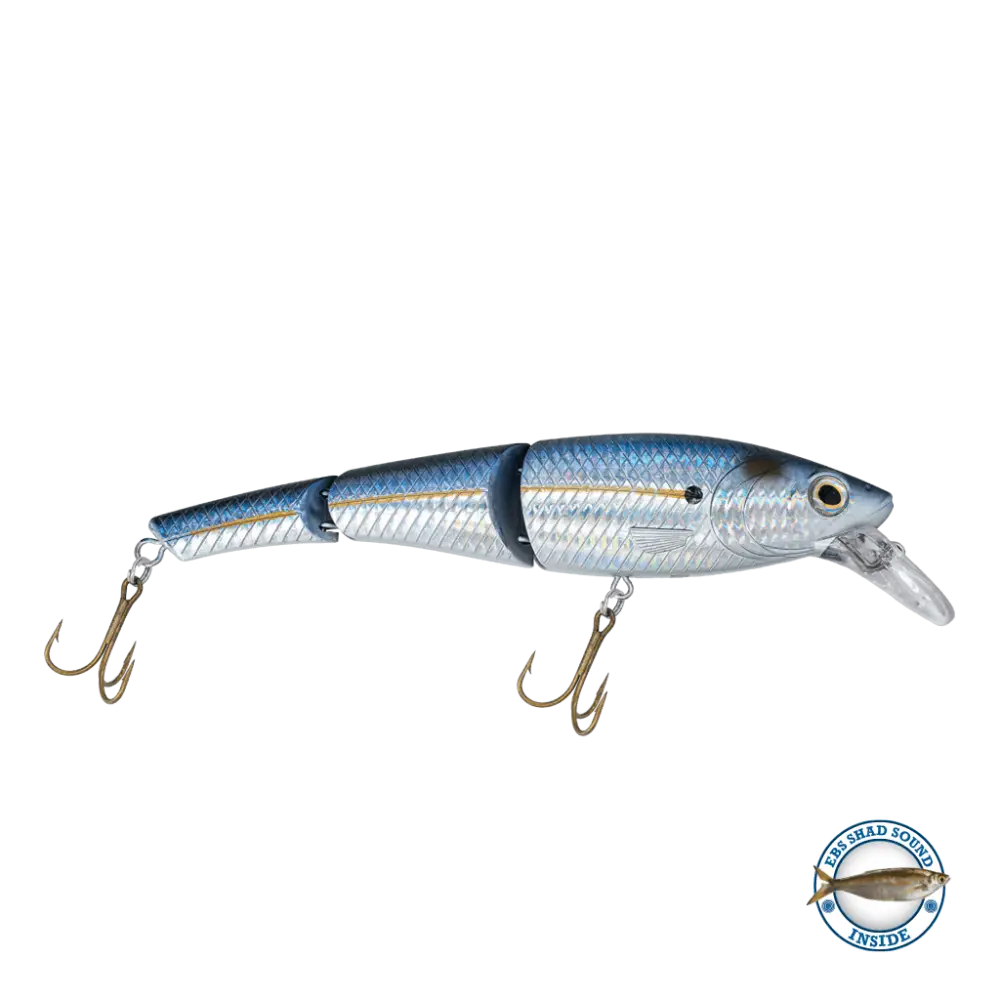 Head Hunter 8’’ Double-Jointed Swimbait for Musky & Pike – EBS Sound Technology | Color Sound: Green Perch / Fire / Red