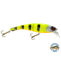 Head Hunter 8’’ Double-Jointed Swimbait for Musky & Pike – EBS Sound Technology | Color Sound: Green Perch / Fire / Red