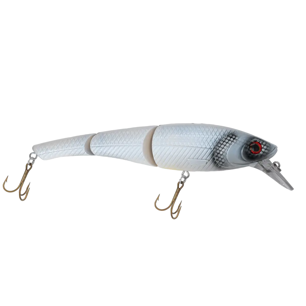 Head Hunter 8’’ Double-Jointed Swimbait for Musky & Pike – EBS Sound Technology | Color Sound: Green Perch / Fire / Red