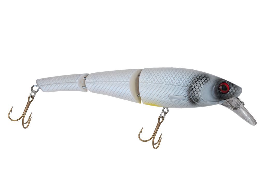 Head Hunter Magnum 10’’ Double-Jointed Trophy Swimbait – EBS Sound Technology | Color & Sound: Fire Perch / Green / Red