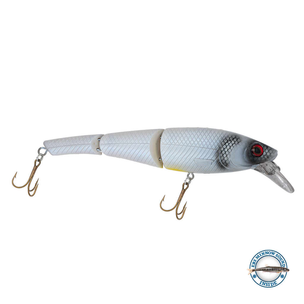 Head Hunter Magnum 10’’ Double-Jointed Trophy Swimbait – EBS Sound Technology | Color & Sound: Fire Perch / Green / Red