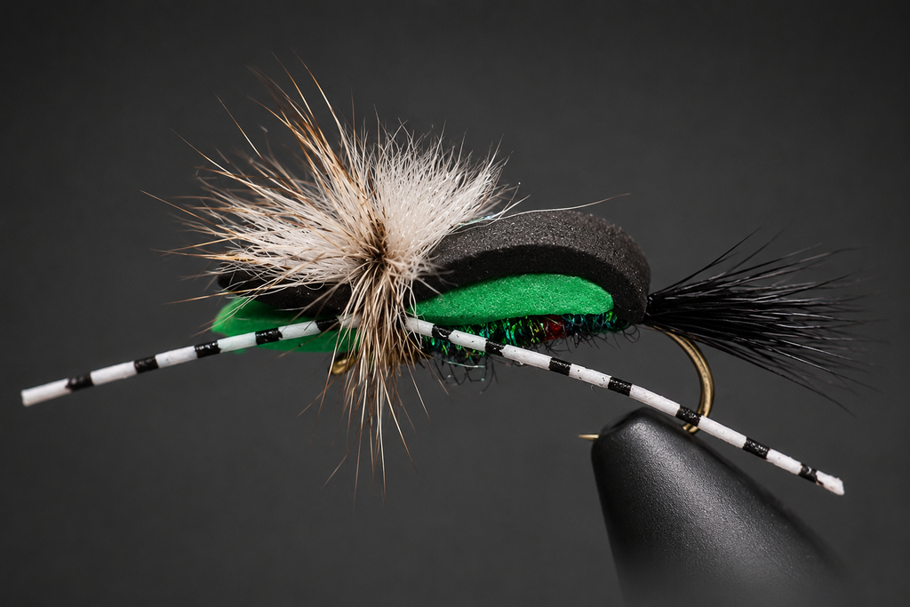 Hippie Stomper | Color: Green Orange Purple Tan | Size: 08 10 12 14 - 3 Pack - Artificial Fishing Flies