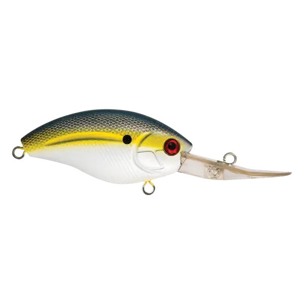 Howeller Deep Plus 3.78’’ Deep-Diving Crankbait – EBS MultiTouch | Dives 20–30ft | Color: AYU Matte Tiger Chartreuse