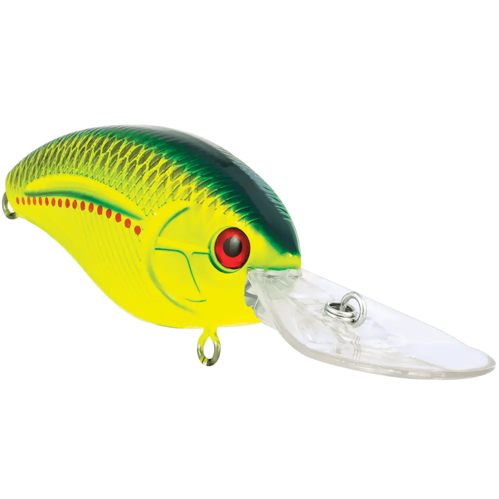 Howeller Deep Plus 3.78’’ Deep-Diving Crankbait – EBS MultiTouch | Dives 20–30ft | Color: AYU Matte Tiger Chartreuse