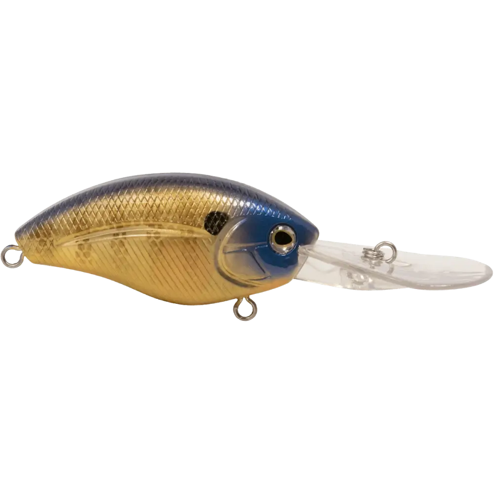Howeller Deep Plus 3.78’’ Deep-Diving Crankbait – EBS MultiTouch | Dives 20–30ft | Color: AYU Matte Tiger Chartreuse