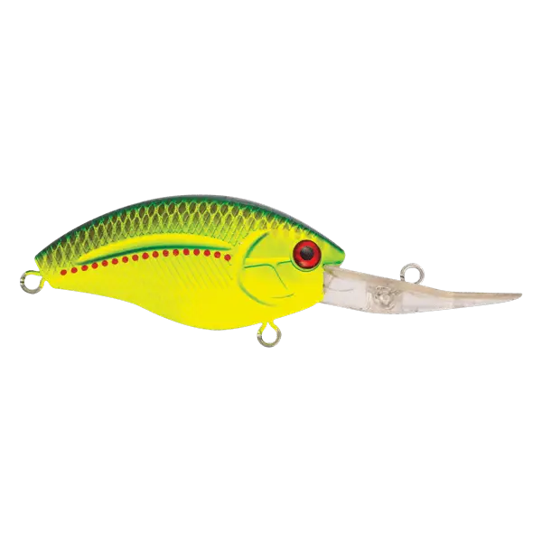 Howeller Deep Plus 3.78’’ Deep-Diving Crankbait – EBS MultiTouch | Dives 20–30ft | Color: AYU Matte Tiger Chartreuse