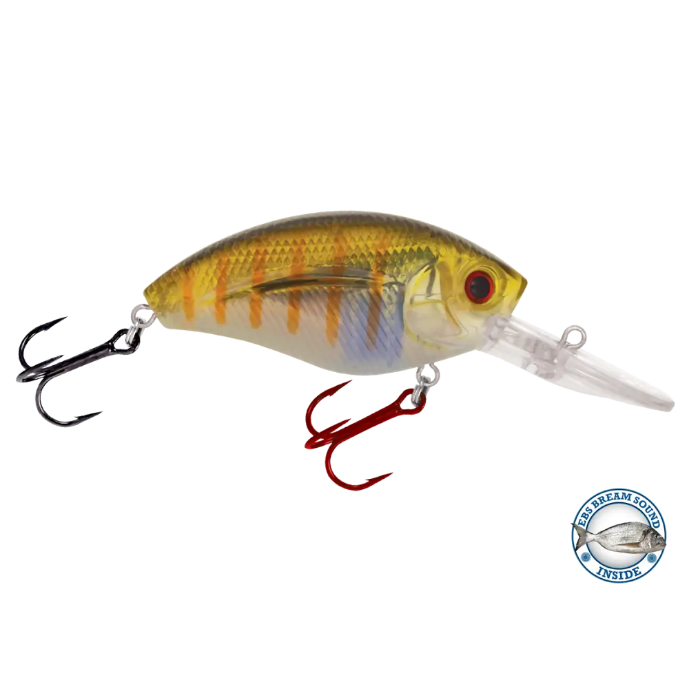 Howeller DMC Dream Master Classic Crankbait – EBS Sound Technology | Color: Spring Craw Yellow Okie Matte Tiger
