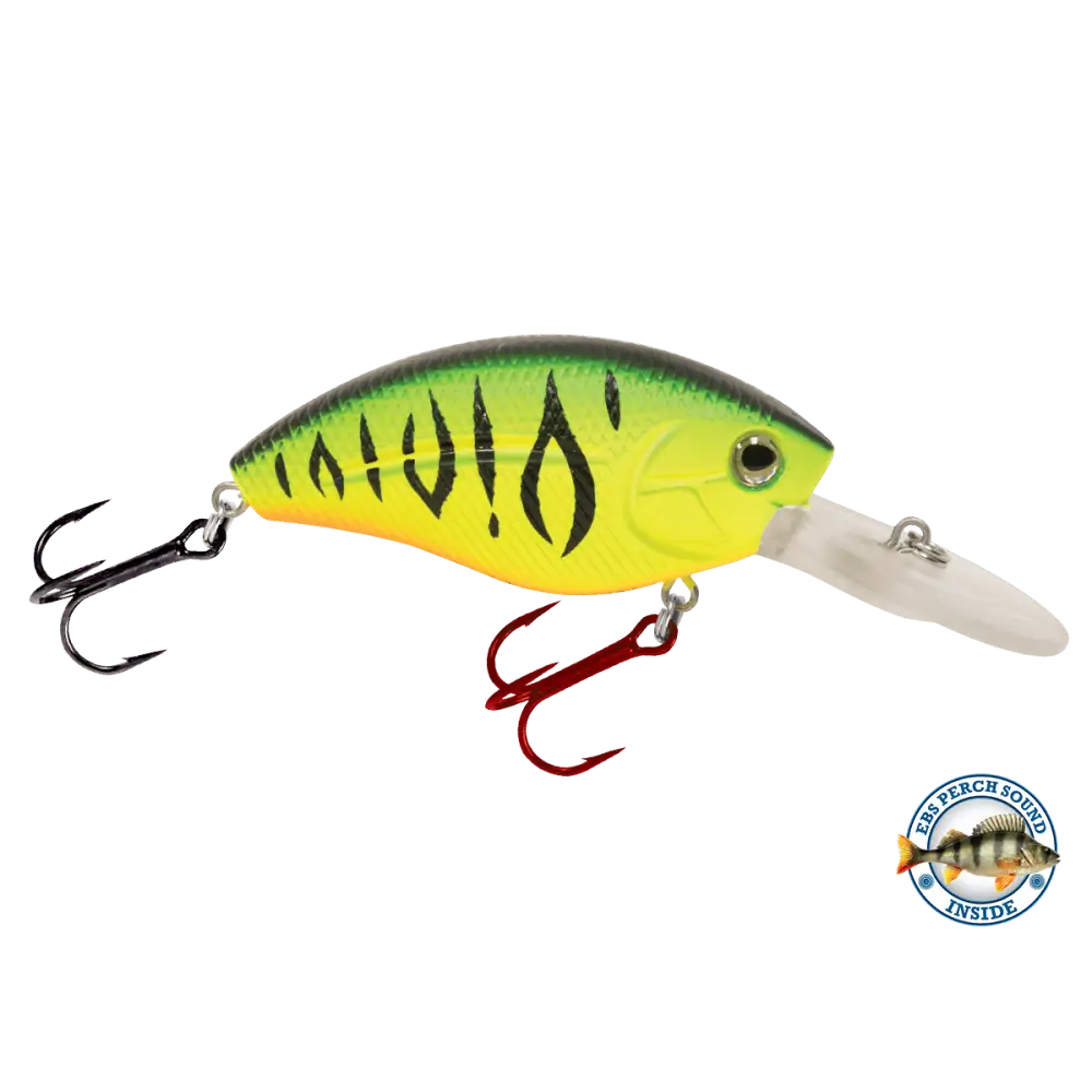 Howeller DMC Dream Master Classic Crankbait – EBS Sound Technology | Color: Spring Craw Yellow Okie Matte Tiger