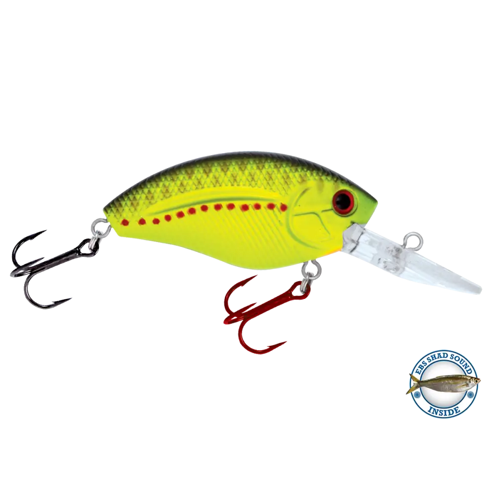 Howeller DMC Dream Master Classic Crankbait – EBS Sound Technology | Color: Spring Craw Yellow Okie Matte Tiger