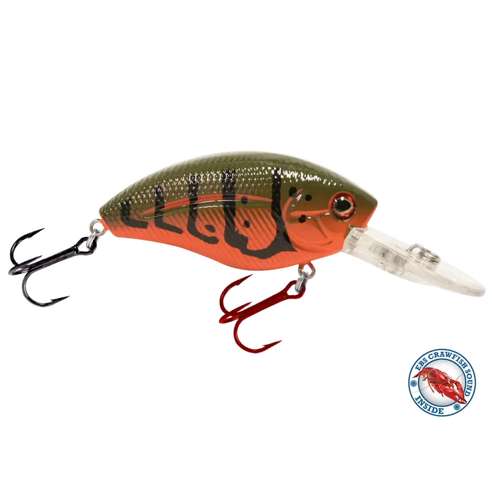 Howeller DMC Dream Master Classic Crankbait – EBS Sound Technology | Color: Spring Craw Yellow Okie Matte Tiger