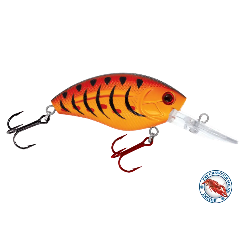 Howeller DMC Dream Master Classic Crankbait – EBS Sound Technology | Color: Spring Craw Yellow Okie Matte Tiger