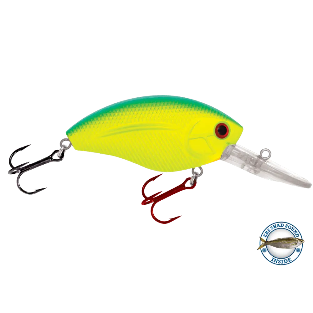 Howeller DMC Dream Master Classic Crankbait – EBS Sound Technology | Color: Spring Craw Yellow Okie Matte Tiger