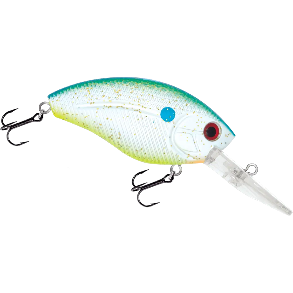 Howeller DMC Plus Deep Crankbait – EBS MultiTouch 3-Sound Technology | Color: Splatter Back Pearl Beauty Shad