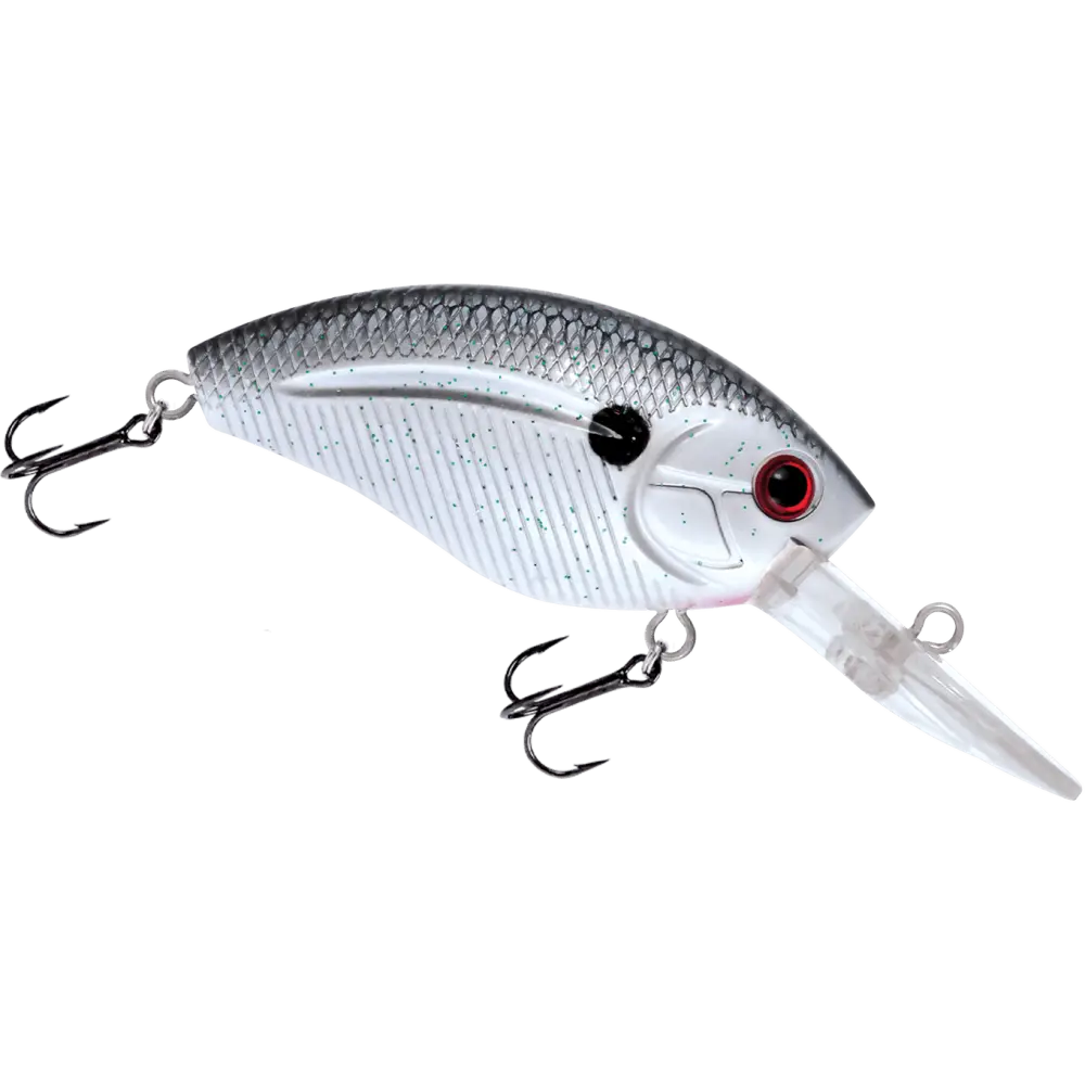 Howeller DMC Plus Deep Crankbait – EBS MultiTouch 3-Sound Technology | Color: Splatter Back Pearl Beauty Shad