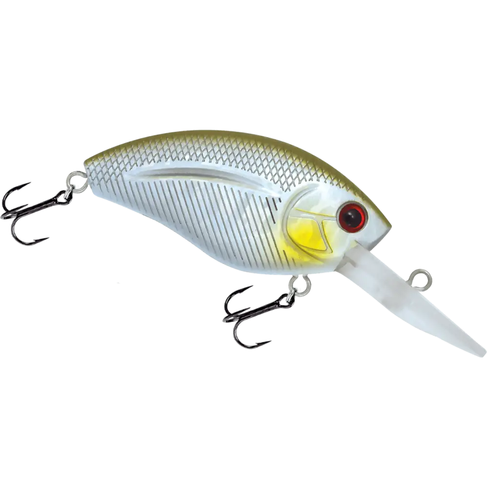 Howeller DMC Plus Deep Crankbait – EBS MultiTouch 3-Sound Technology | Color: Splatter Back Pearl Beauty Shad