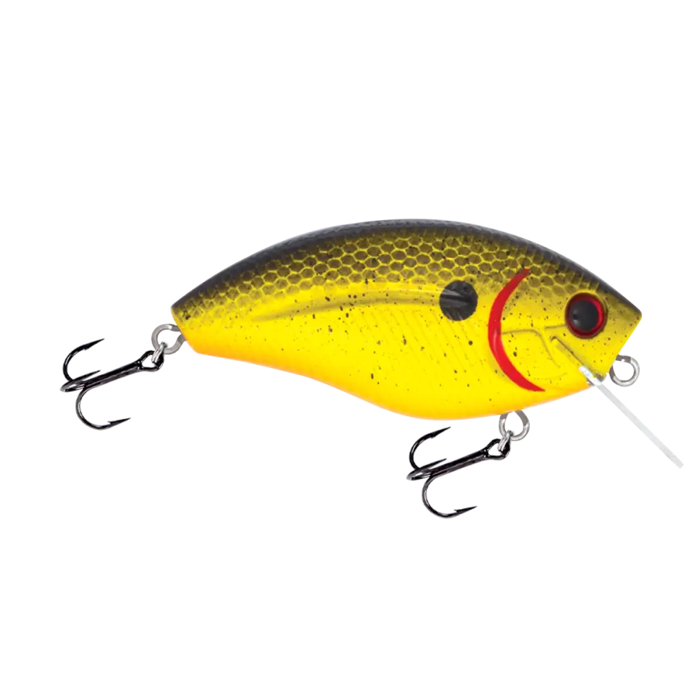 Howeller DMC SQ Square Bill Crankbait – EBS MultiTouch 3-Sound Technology | Color: Guntersville Craw Spring Yellow