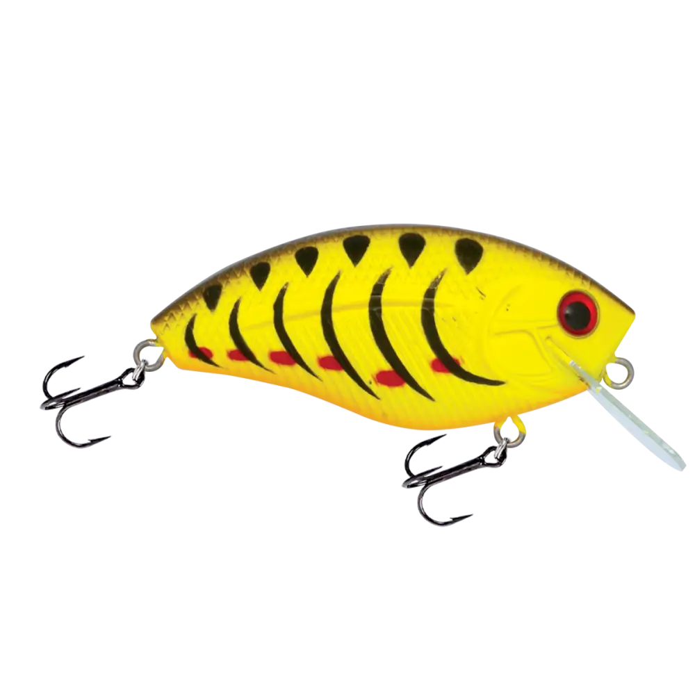 Howeller DMC SQ Square Bill Crankbait – EBS MultiTouch 3-Sound Technology | Color: Guntersville Craw Spring Yellow