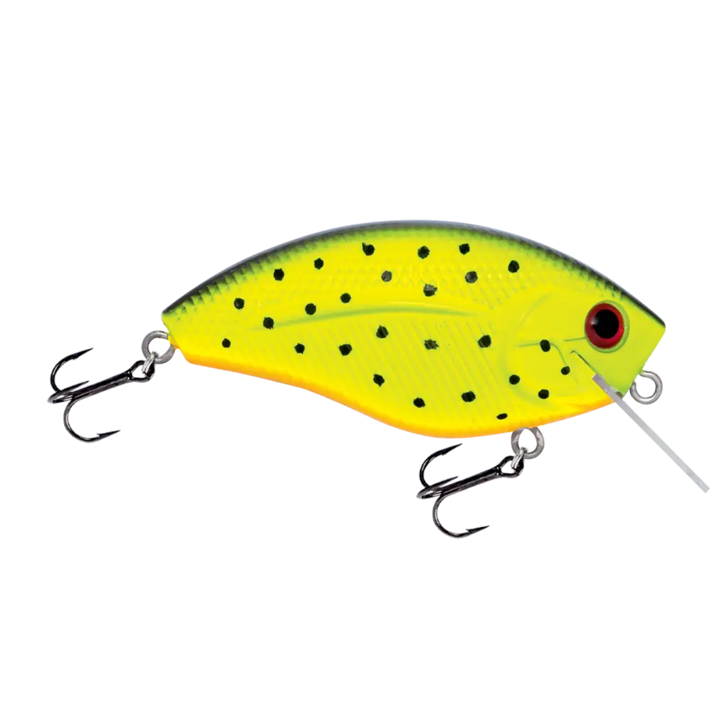 Howeller DMC SQ Square Bill Crankbait – EBS MultiTouch 3-Sound Technology | Color: Guntersville Craw Spring Yellow