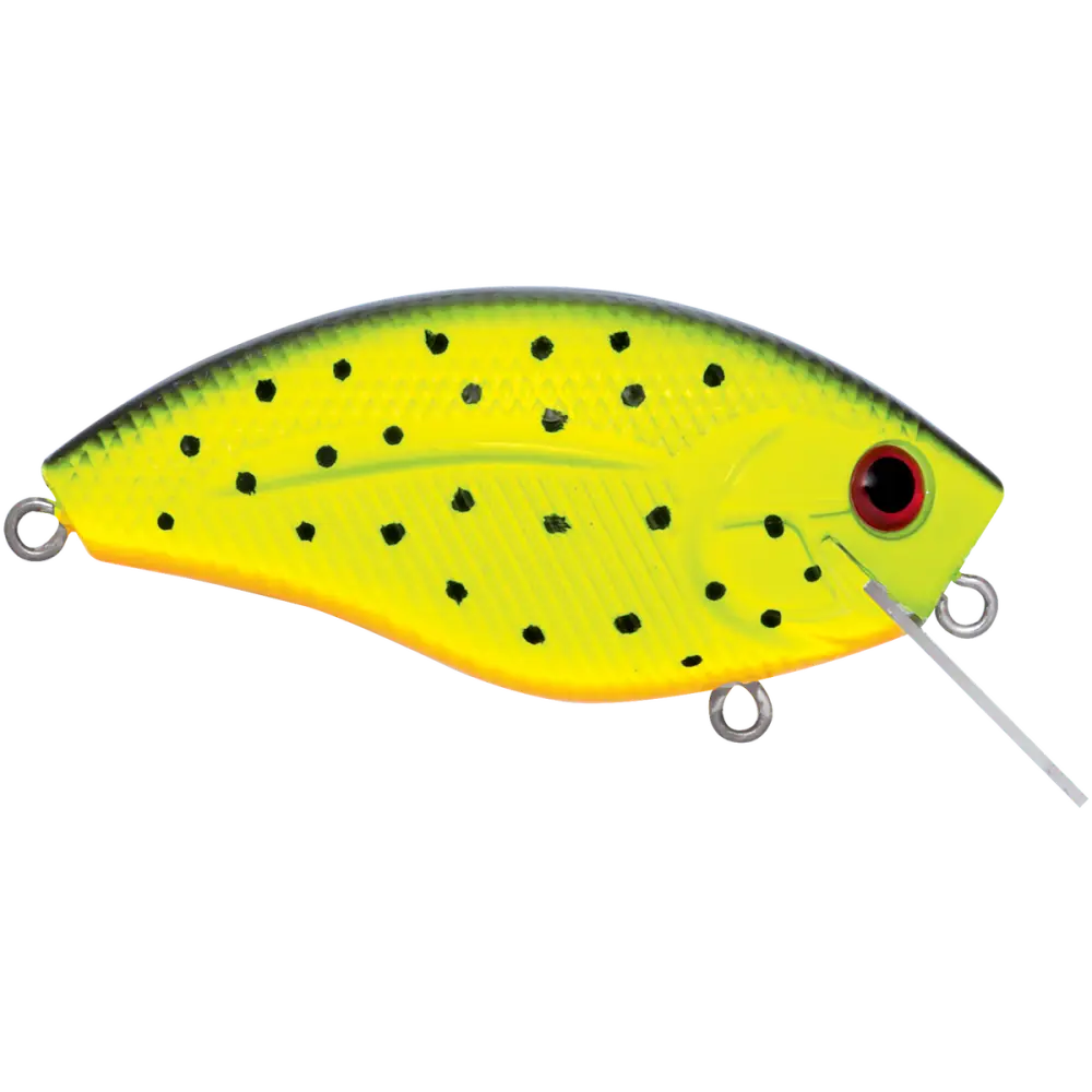 Howeller DMC SQ Square Bill Crankbait – EBS MultiTouch 3-Sound Technology | Color: Guntersville Craw Spring Yellow