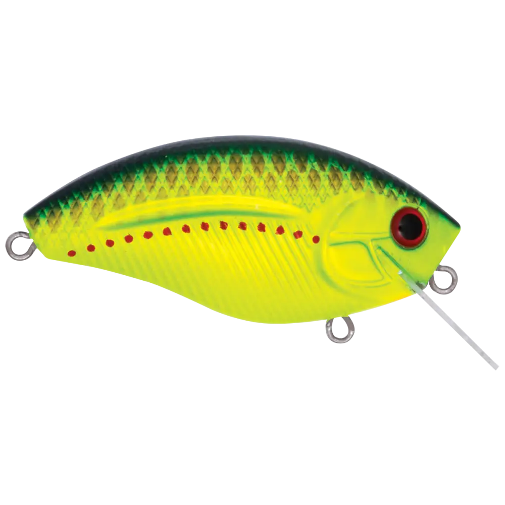 Howeller DMC SQ Square Bill Crankbait – EBS MultiTouch 3-Sound Technology | Color: Guntersville Craw Spring Yellow