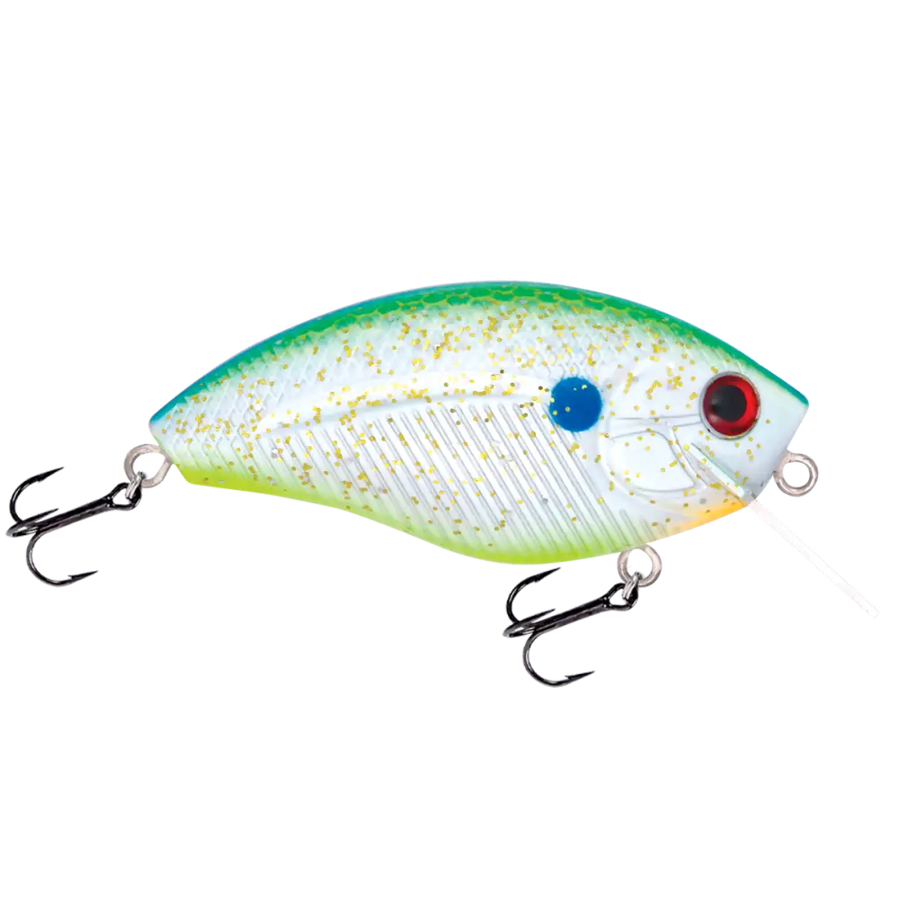 Howeller DMC SQ Square Bill Crankbait – EBS MultiTouch 3-Sound Technology | Color: Guntersville Craw Spring Yellow