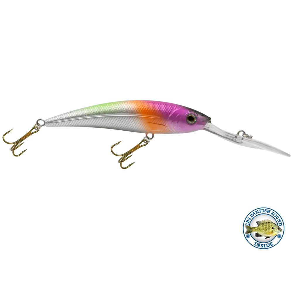 Interceptor Deep-Diving Crankbait for Musky & Pike – EBS Sound Technology | Color Sound: Blue Tiger / Minnow Candy Corn