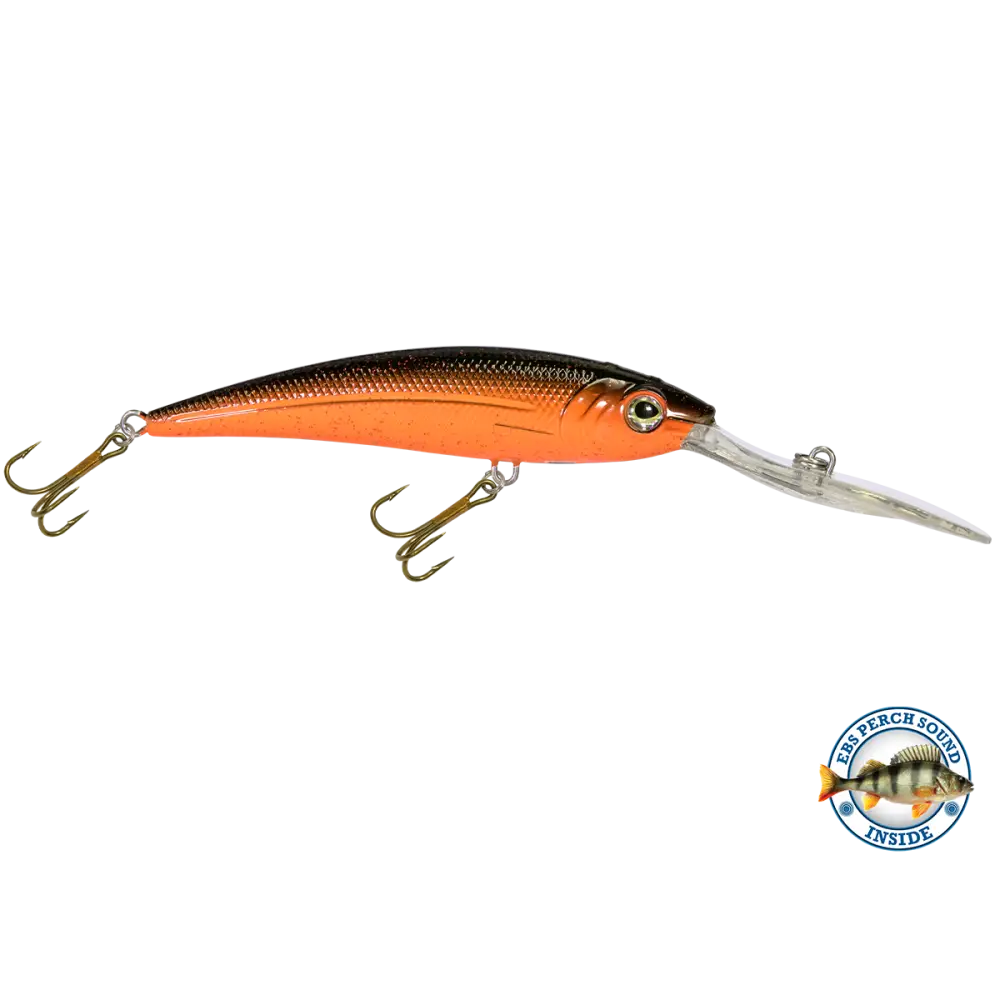 Interceptor Deep-Diving Crankbait for Musky & Pike – EBS Sound Technology | Color Sound: Blue Tiger / Minnow Candy Corn