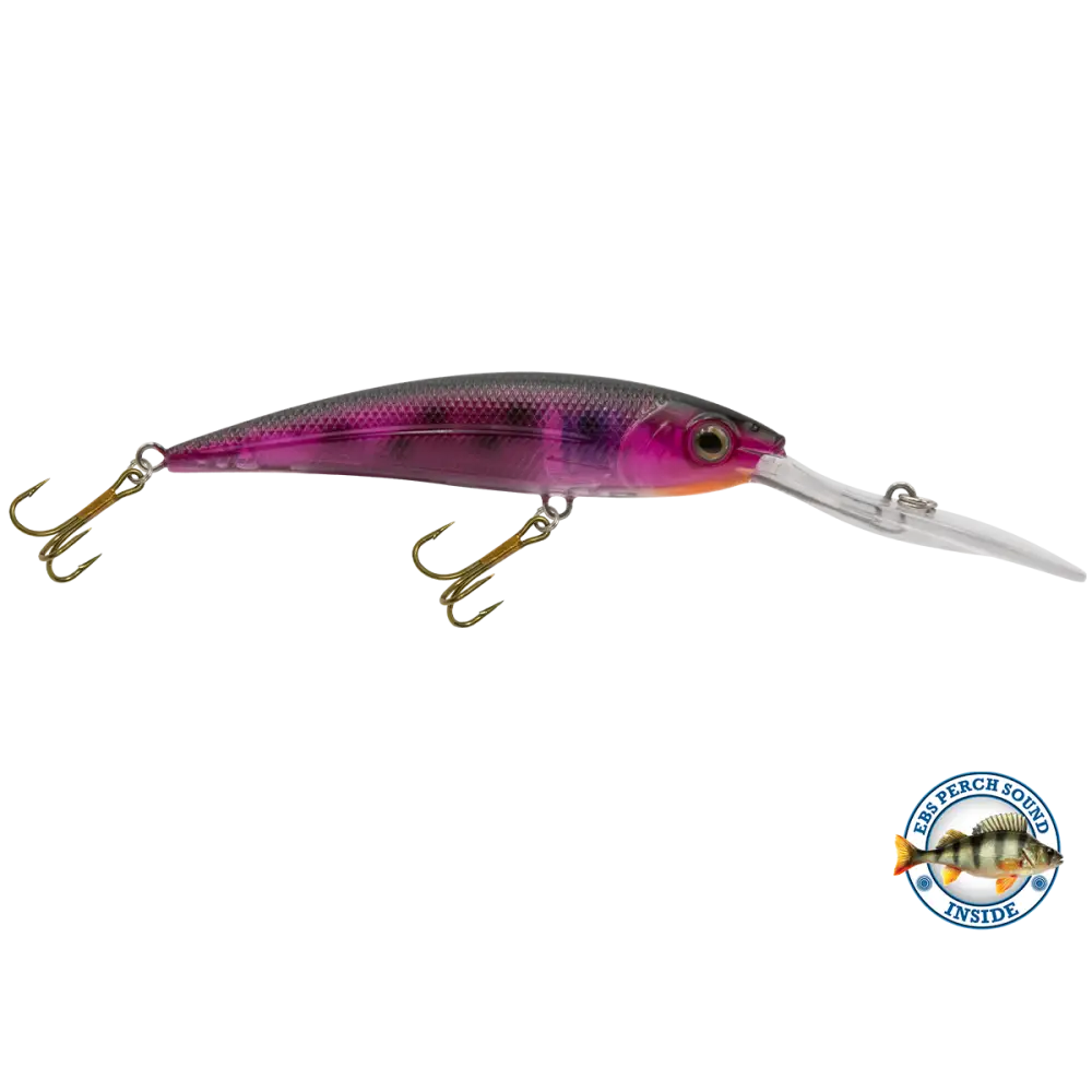 Interceptor Deep-Diving Crankbait for Musky & Pike – EBS Sound Technology | Color Sound: Blue Tiger / Minnow Candy Corn