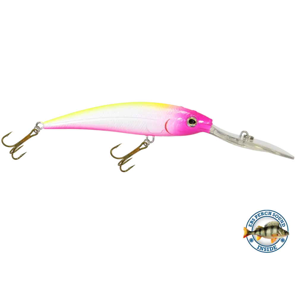 Interceptor Deep-Diving Crankbait for Musky & Pike – EBS Sound Technology | Color Sound: Blue Tiger / Minnow Candy Corn