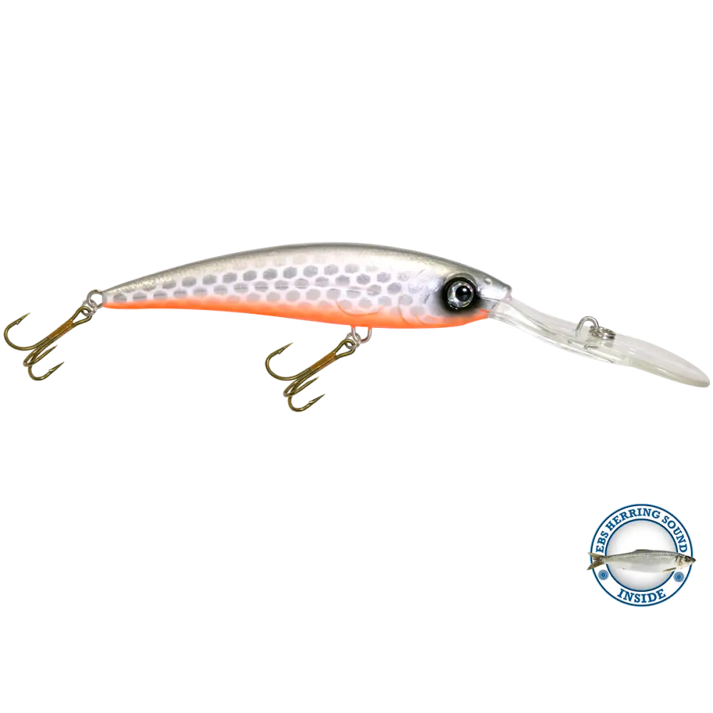 Interceptor Deep-Diving Crankbait for Musky & Pike – EBS Sound Technology | Color Sound: Blue Tiger / Minnow Candy Corn