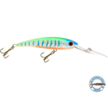 Interceptor Deep-Diving Crankbait for Musky & Pike – EBS Sound Technology | Color Sound: Blue Tiger / Minnow Candy Corn