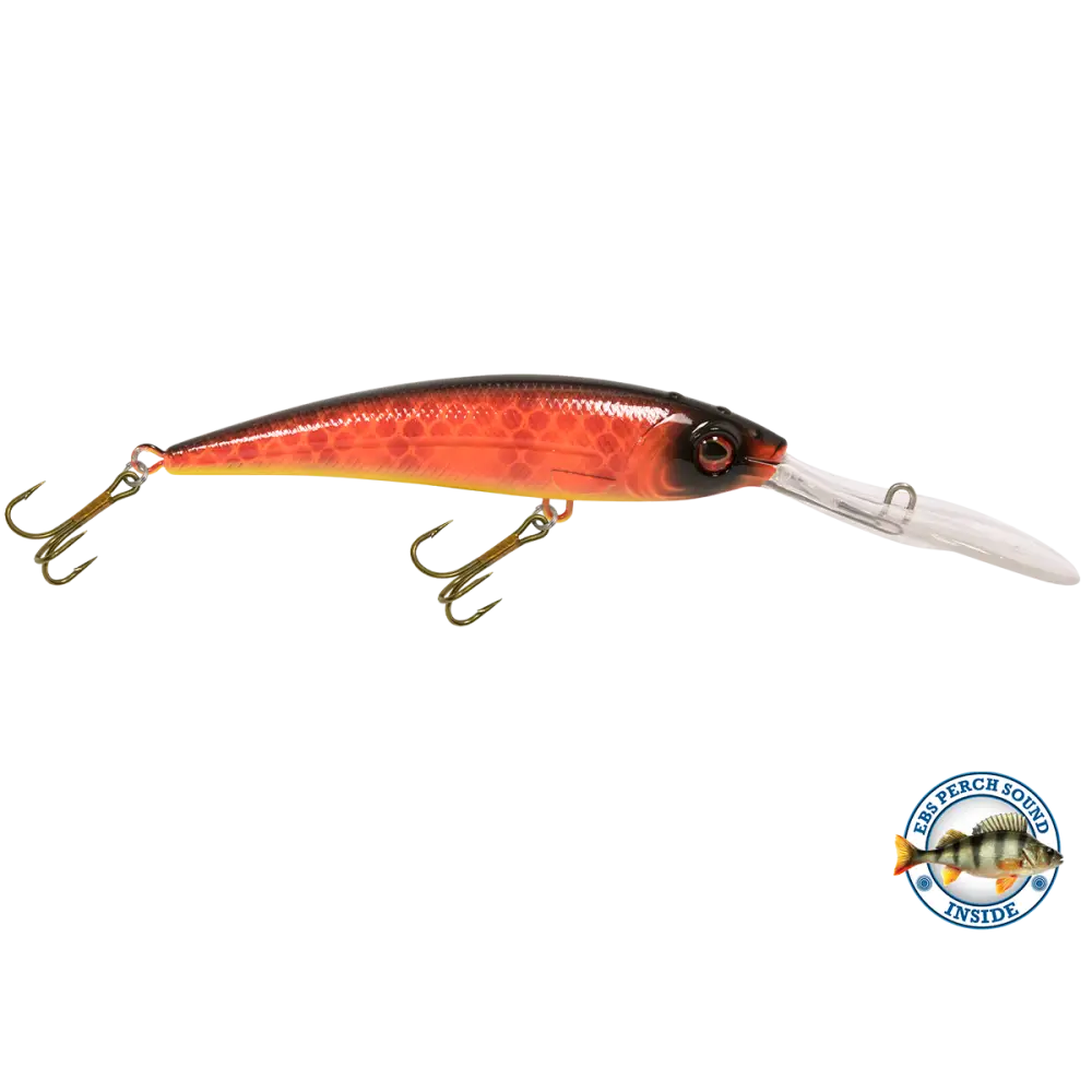 Interceptor Deep-Diving Crankbait for Musky & Pike – EBS Sound Technology | Color Sound: Blue Tiger / Minnow Candy Corn