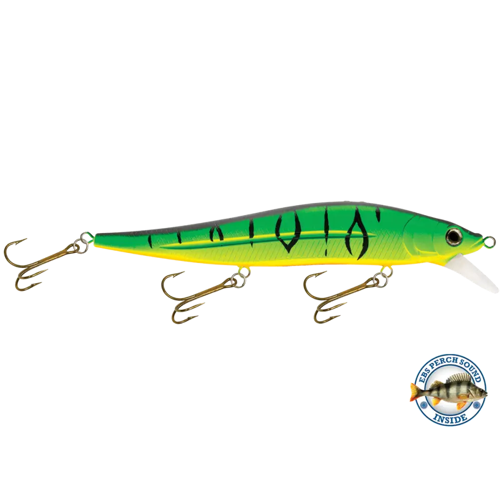JerkMaster 10’’ Deep-Diving Jerkbait – EBS Sound Technology | Color & Sound: Blue Shiner / Perch Chaos / Cisco Fire Ice