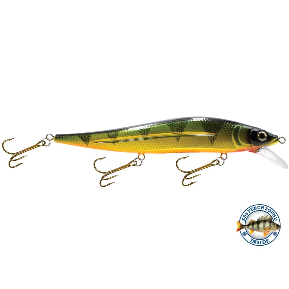 JerkMaster 10’’ Deep-Diving Jerkbait – EBS Sound Technology | Color & Sound: Blue Shiner / Perch Chaos / Cisco Fire Ice