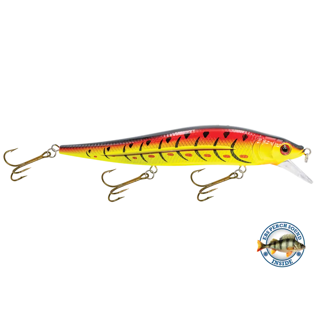 JerkMaster 10’’ Deep-Diving Jerkbait – EBS Sound Technology | Color & Sound: Blue Shiner / Perch Chaos / Cisco Fire Ice