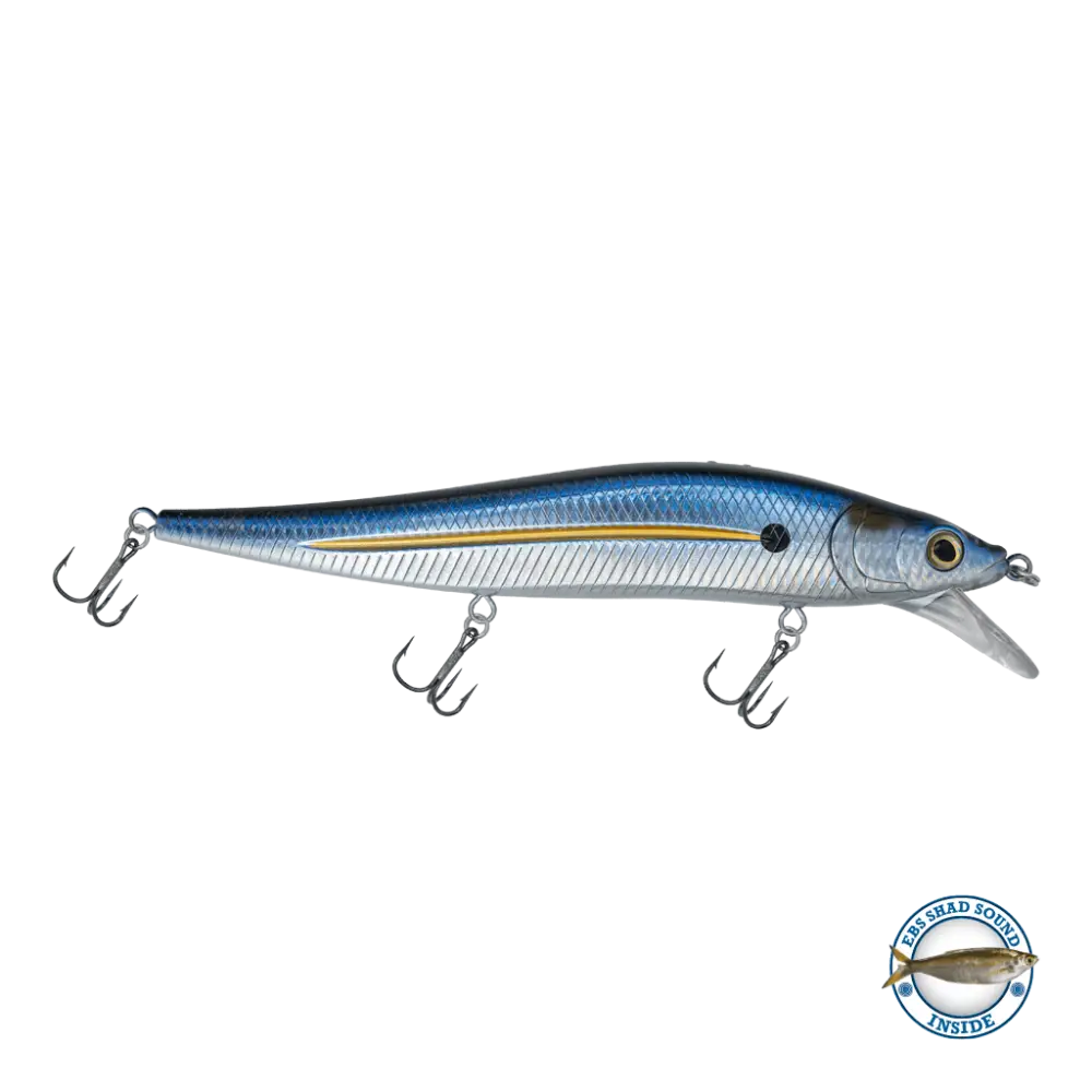 JerkMaster 10’’ Deep-Diving Jerkbait – EBS Sound Technology | Color & Sound: Blue Shiner / Perch Chaos / Cisco Fire Ice