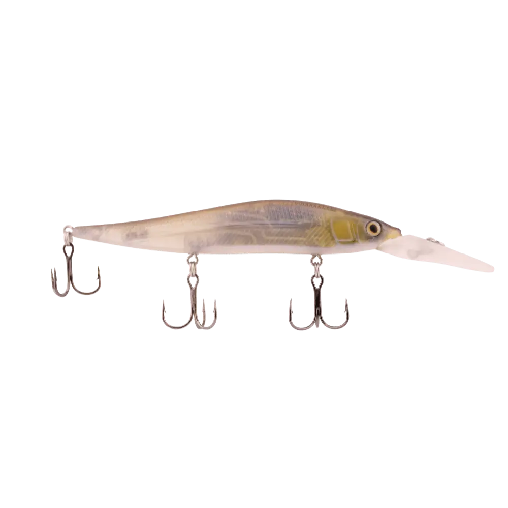 Jerkmaster 121 Deep Plus Slow-Sinking Jerkbait – EBS Sound Technology | color: Nashville Shad Gilly Smooth Cali Gold